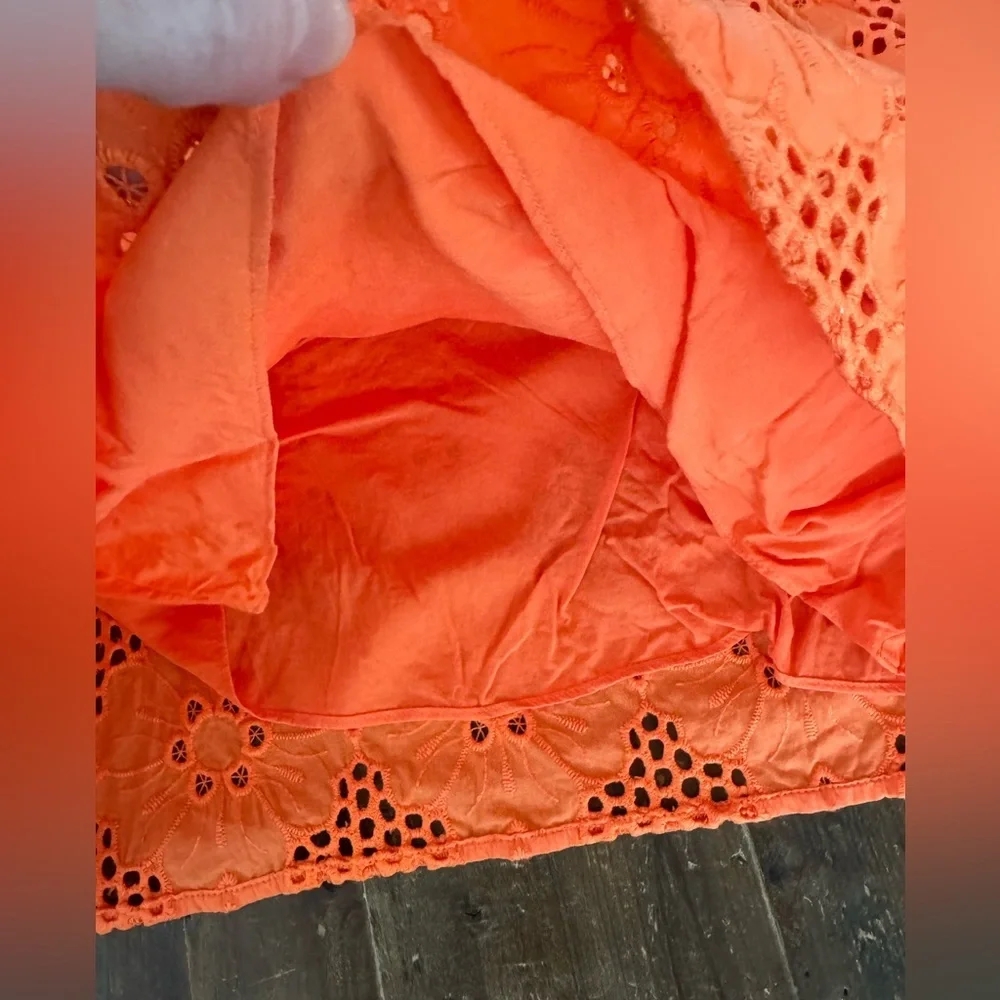 J.Crew Fleur top in Eyelet Orange🍊